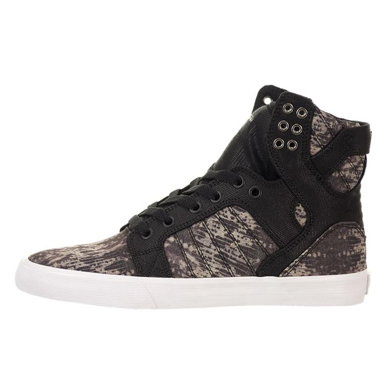 Supra SKYTOP Sneaker High Damen Schwarz Grau Bestellen NBXES7829